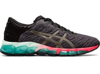 Asics Dam Träningsskor GEL-QUANTUM 360 5 Svarta/MörkGröna